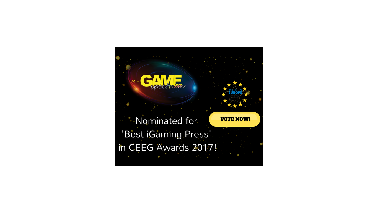E-Game Spectrum с номинация за “Най-добра онлайн медия” в престижните награди CEEG AWARDS 2017!